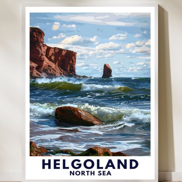 Schönerfühlen Produktbild ungerahmtes Poster von Helgoland Nordsee Wattenmeer Lange Anna Steilküste